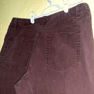 Trendy Straight Leg Brown Jeans
